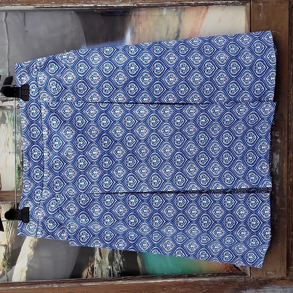 George By Mark Eisen Size 10 Deep Pleat Skirt Mid-century Design.